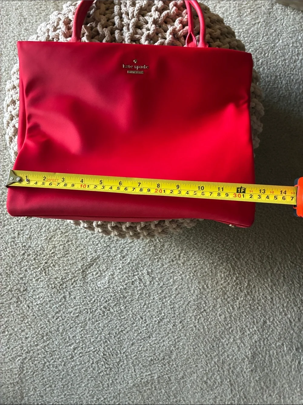 Kate Spade Garnet Red Phoebe Double-Handle Tote